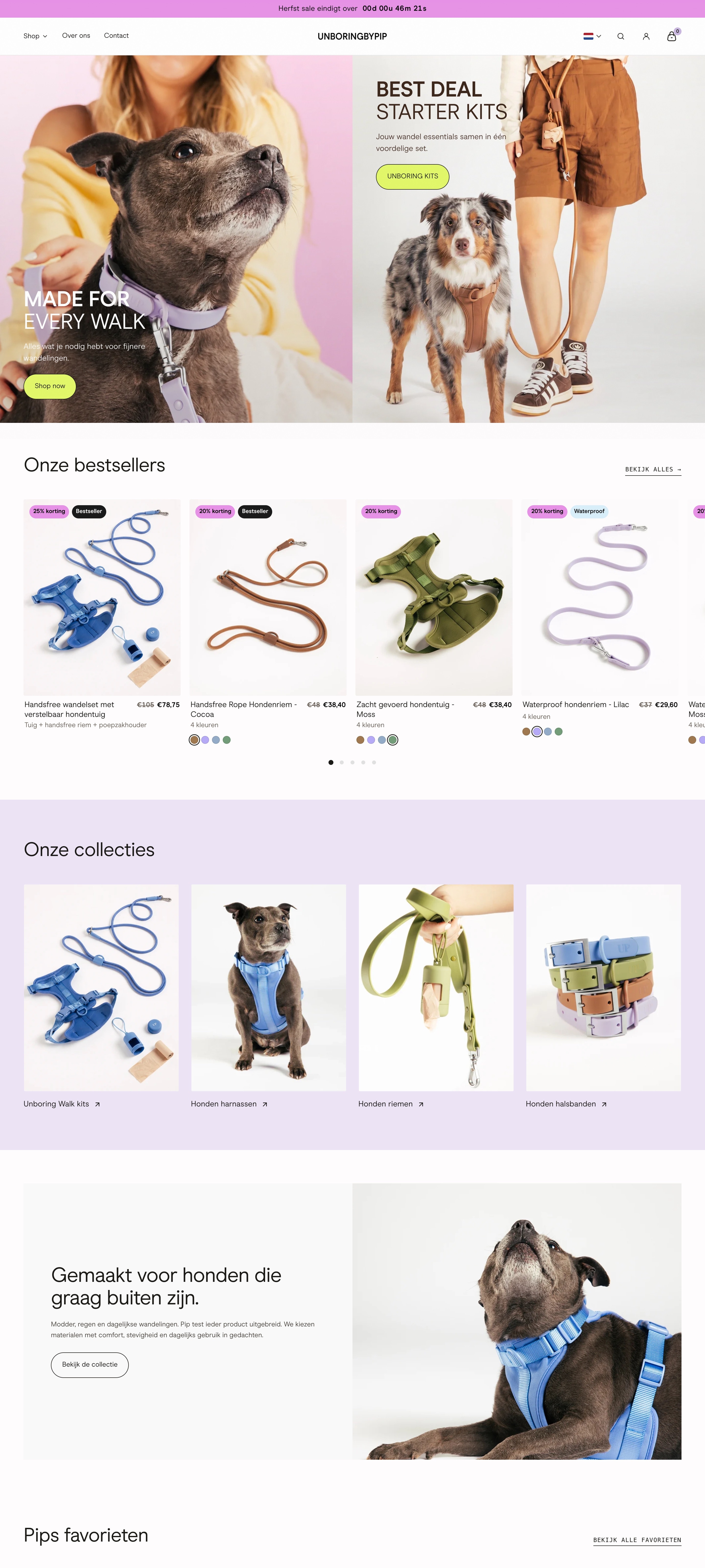 Unboringbypip webshop